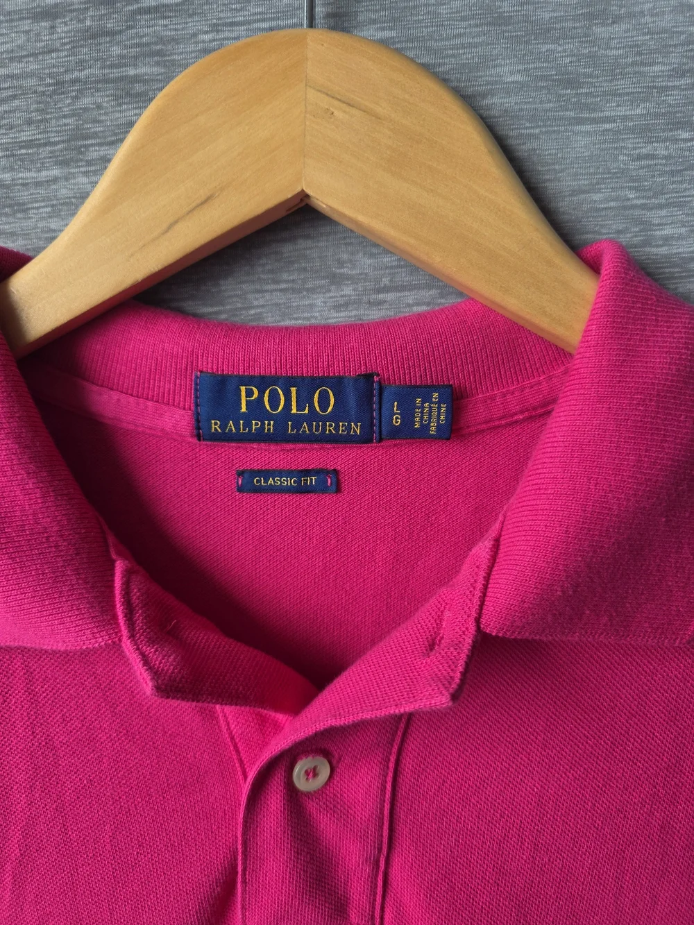 Polo Ralph Lauren Men’s 2XL Pink Classic Fit Polo Shirt Green Pony Cotton